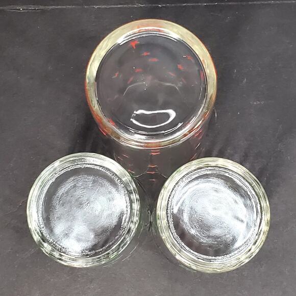 Vtg Kraft Foods Swanky Swigs Stars Optic Glass Juice Tumbler MCM Tableware - Picture 9 of 10